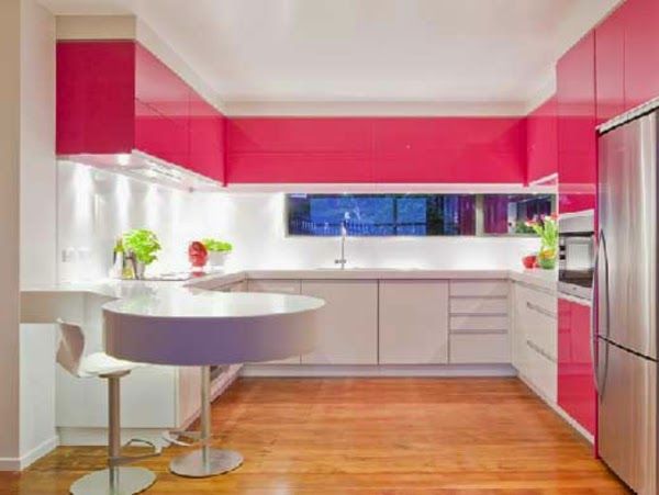 Bright Color Kitchen Cabinets Designs in Kenya