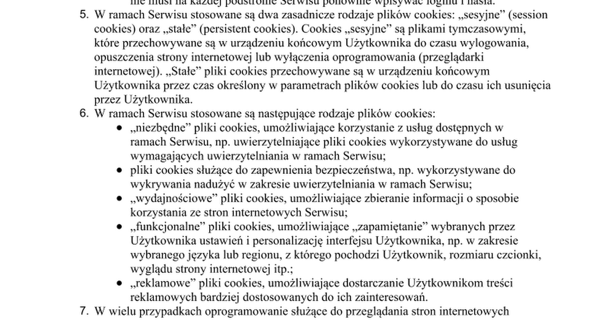 Polityka prywatności nowa - Google Docs