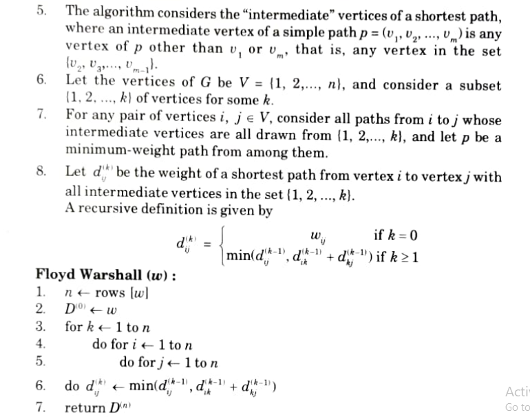 washall algorithm in data structures -Btech aktu