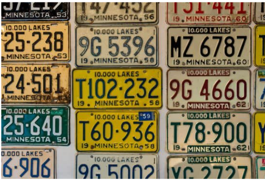 Lost Motorcycle License Plate, License plates for motor vehicles