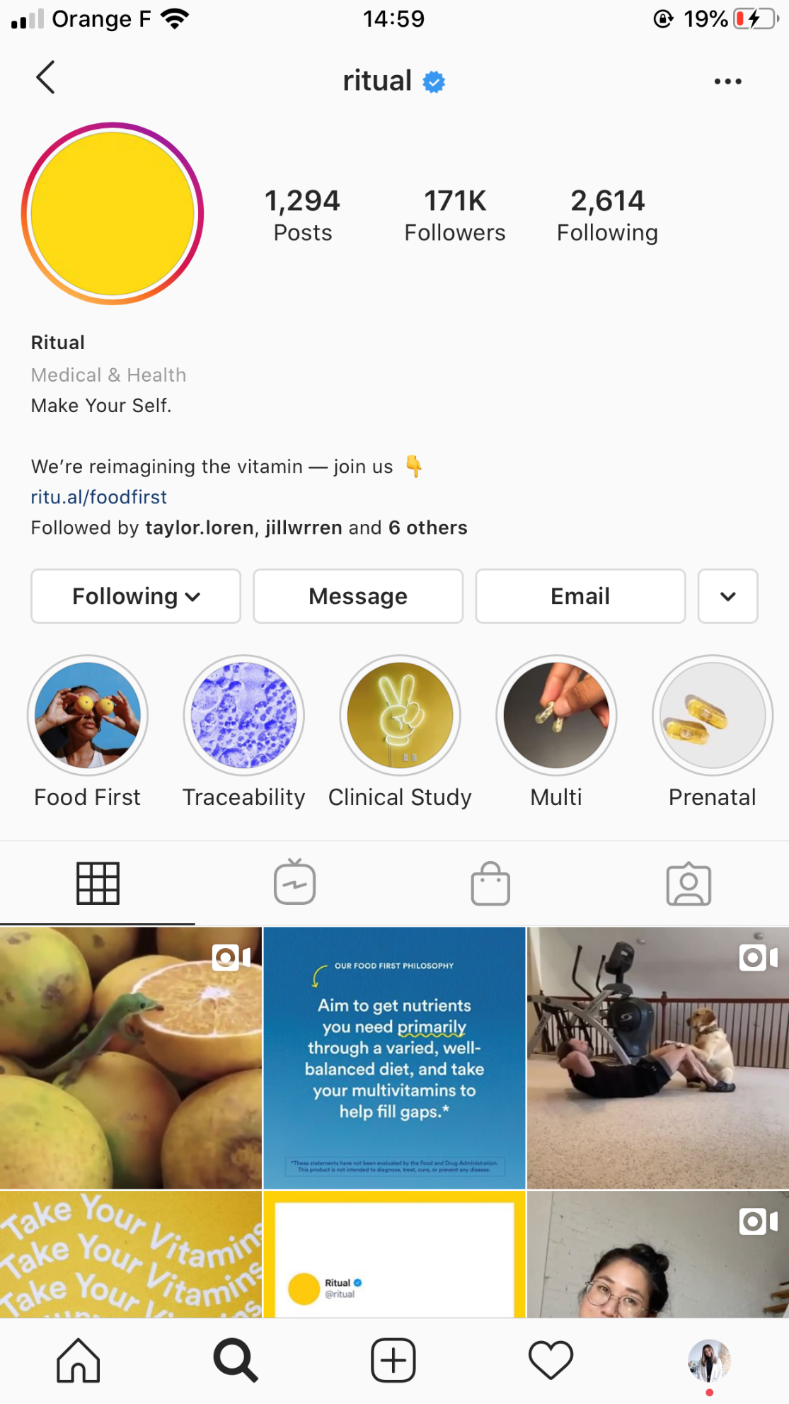 instagram bio affiliate link example 