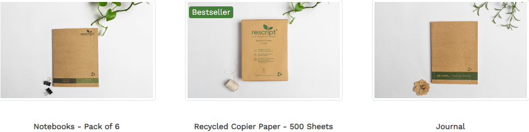 Rescript's Recycled Paper Products 