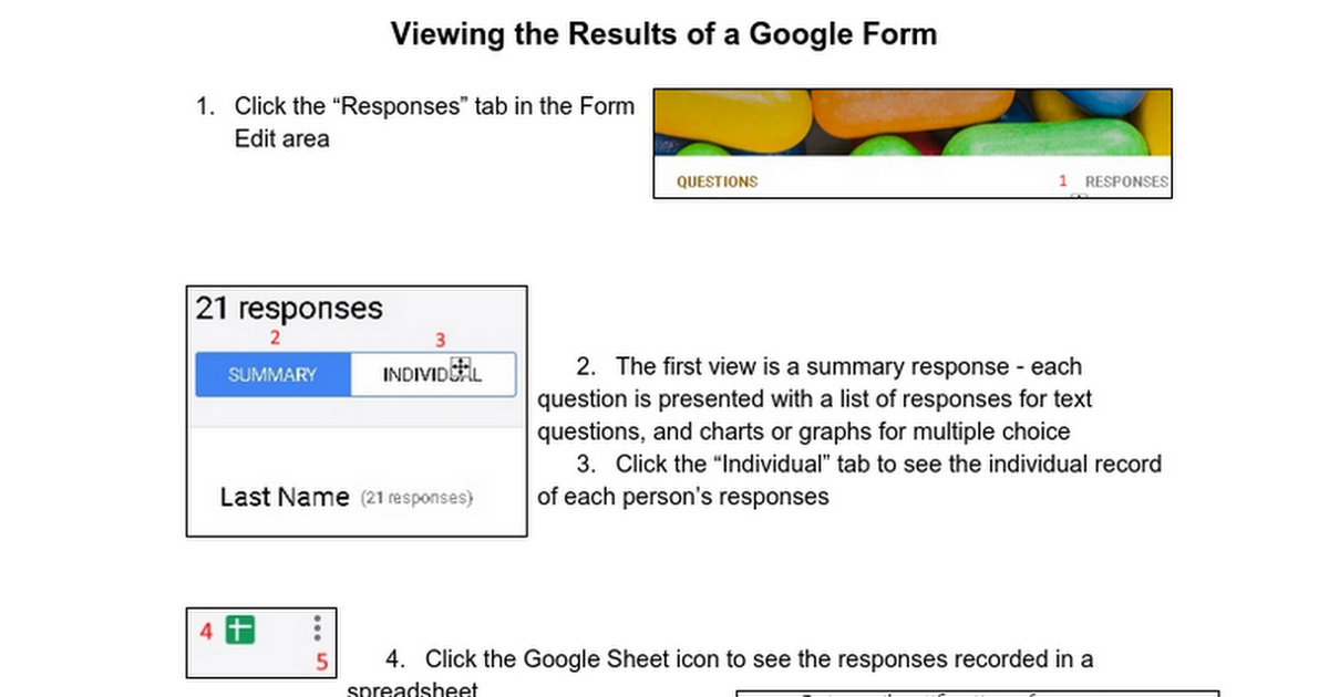 Viewing the Results of a Google Form