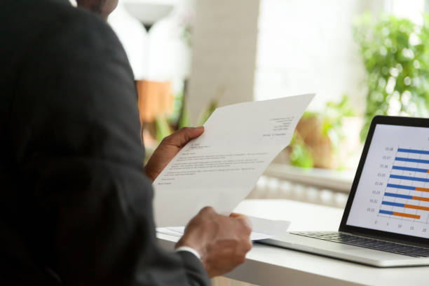 Employer reading a cover letter for internship because of a captivating introduction