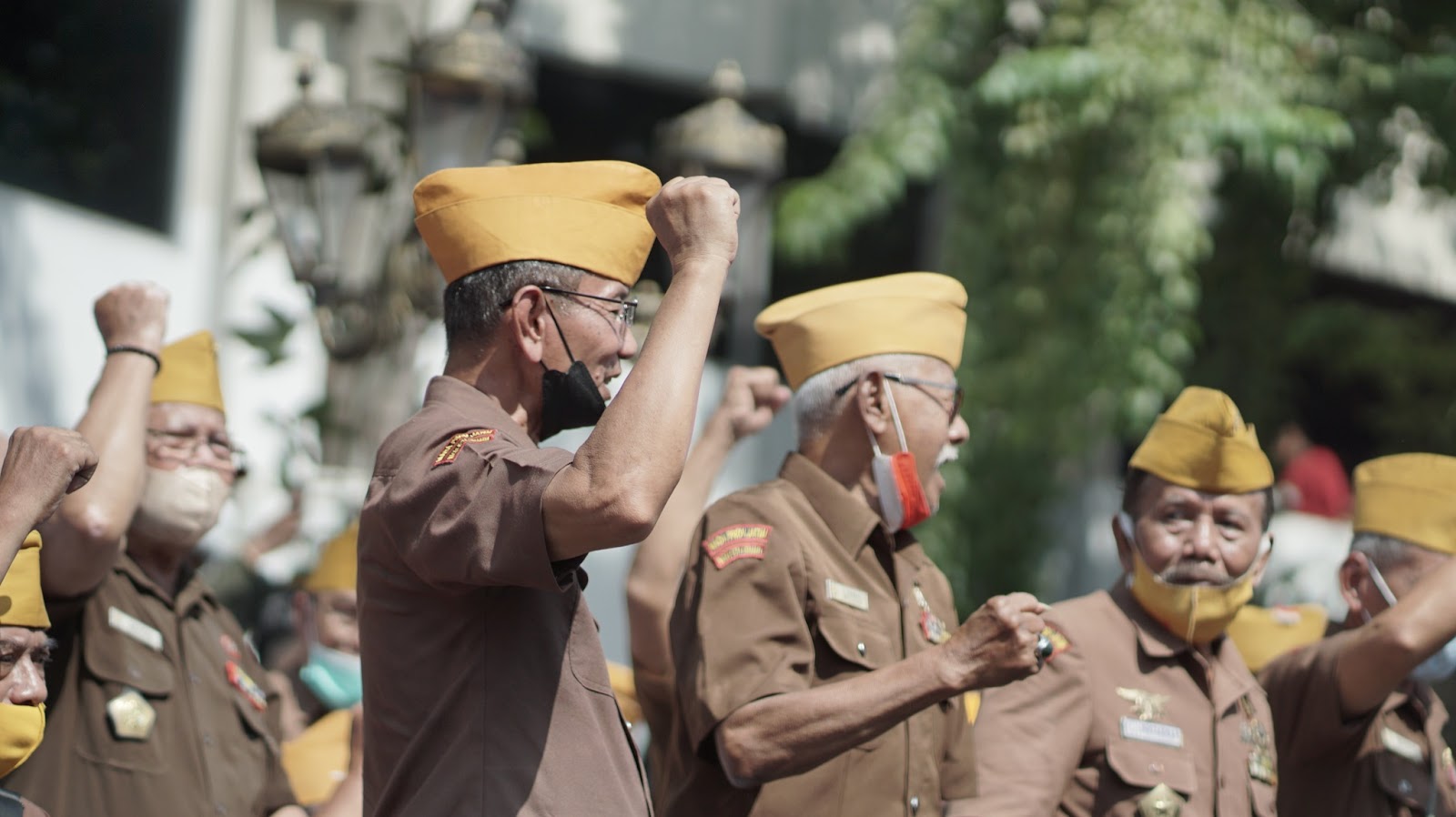 Drama musikal perobekan bendera Berkibarlah Benderaku di Surabaya. (Foto-foto: Imam Luqman)