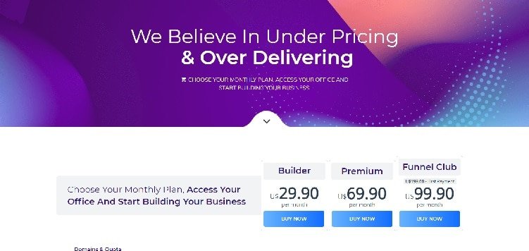 Builderall Pricing Page