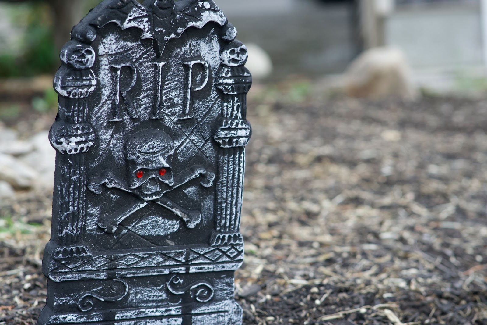 Novelty tombstone for Halloween 