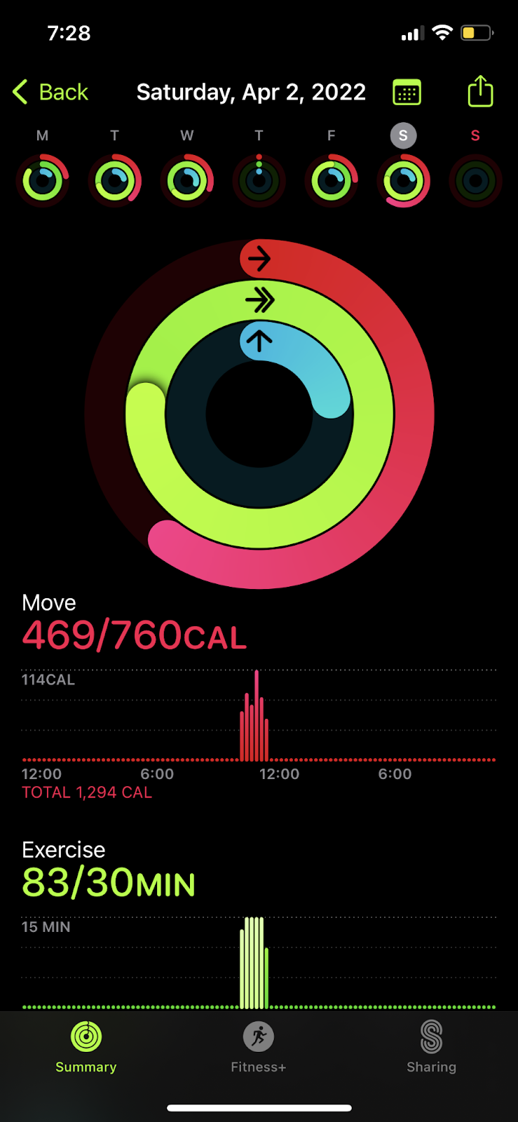 Workout Log: Watch