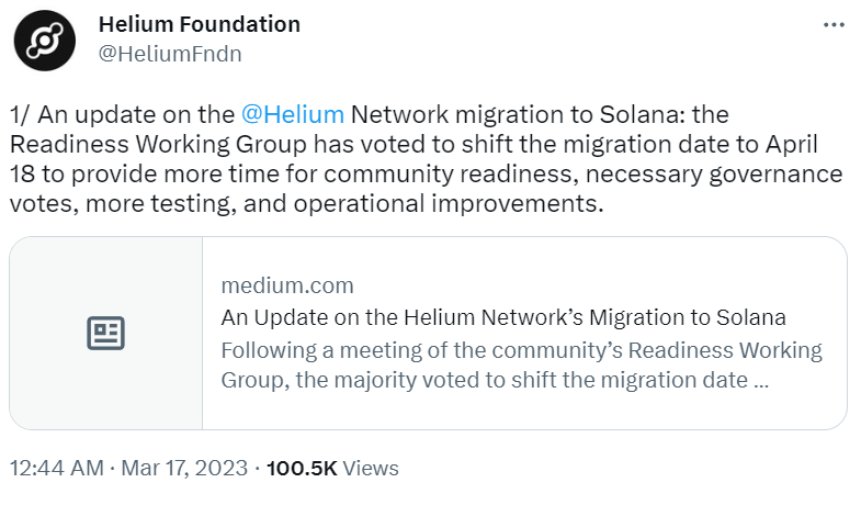 Helium Migrates to Solana content image
