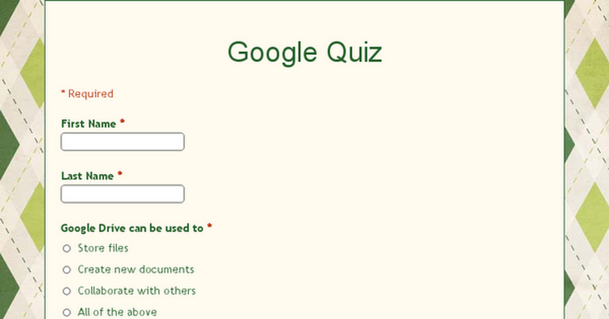 Google Quiz