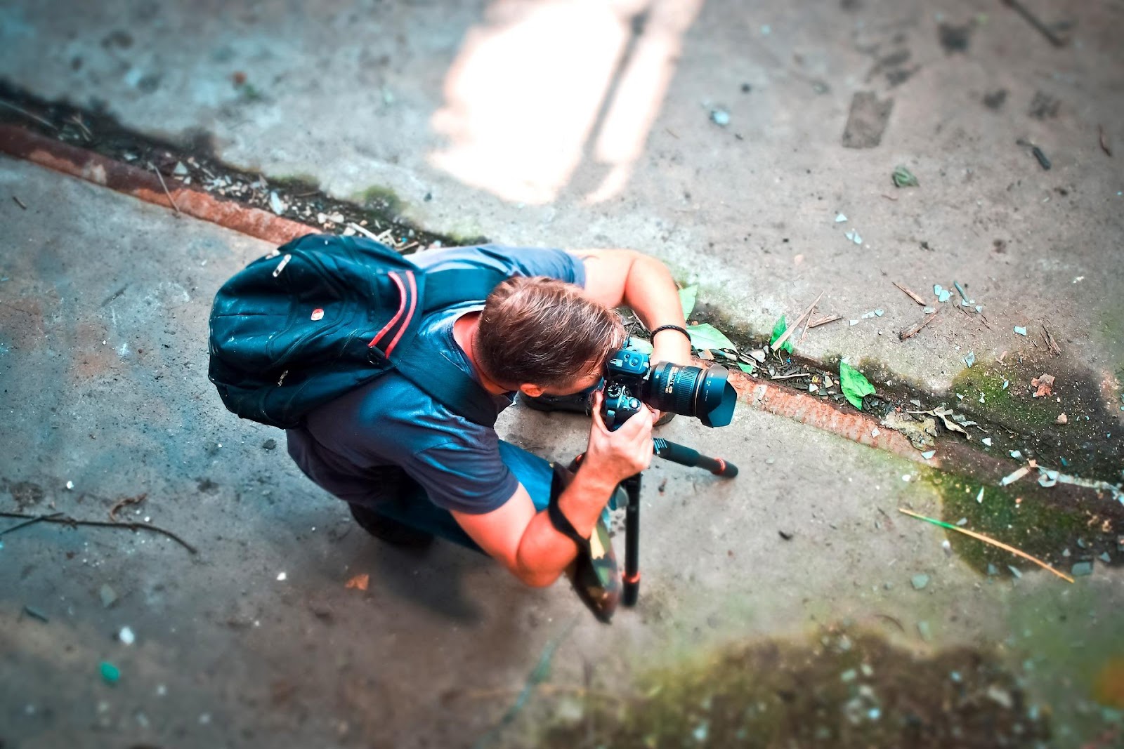 Guy taking a photo