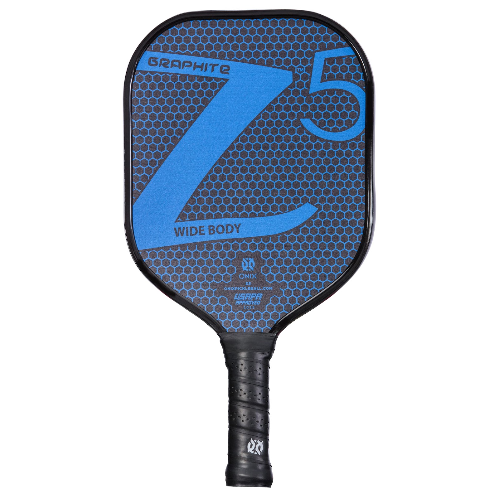 ONIX Graphite Z5 Graphite Carbon Fiber Pickleball Paddles With Cushion Comfort Pickleball Paddle Grip - USA Pickleball Approved Blue Paddle