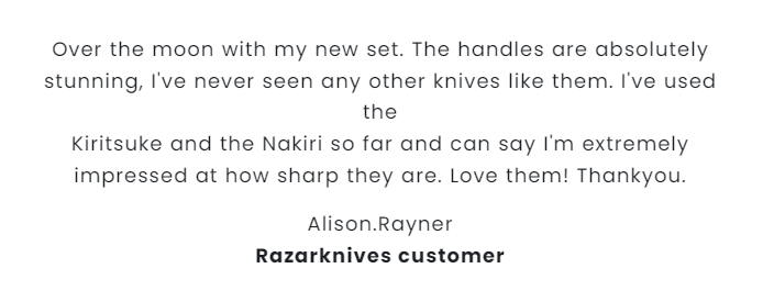 razarknives fake customer 