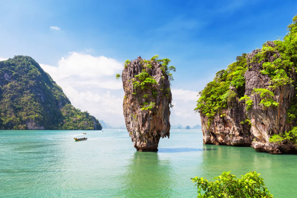 The famous James Bond Island in Phang Nga Bay, Thailand