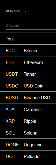 les coins et tokens à surveiller