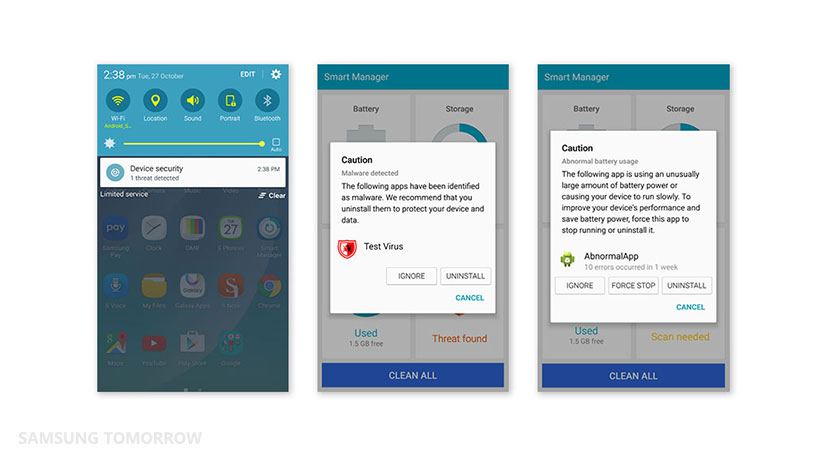 Symptoms of the tablet being attacked by virus and malware