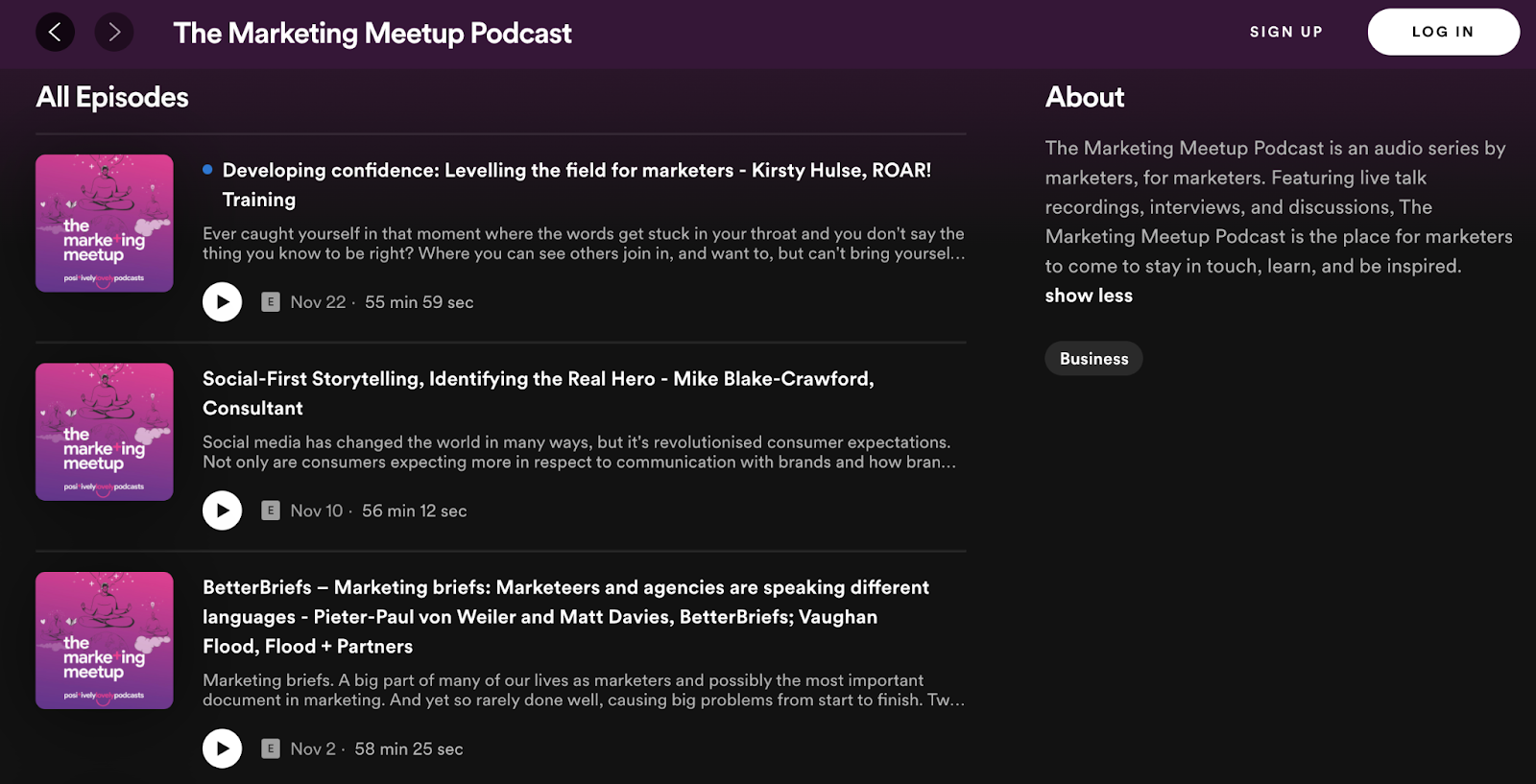 the marketing meetup podcast