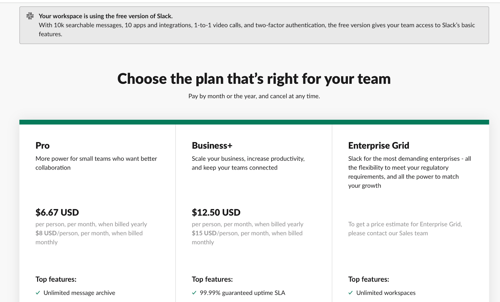 Screenshot Of Slack: Plg Company Examples