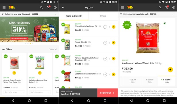 Zopnow Grocery Shopping App