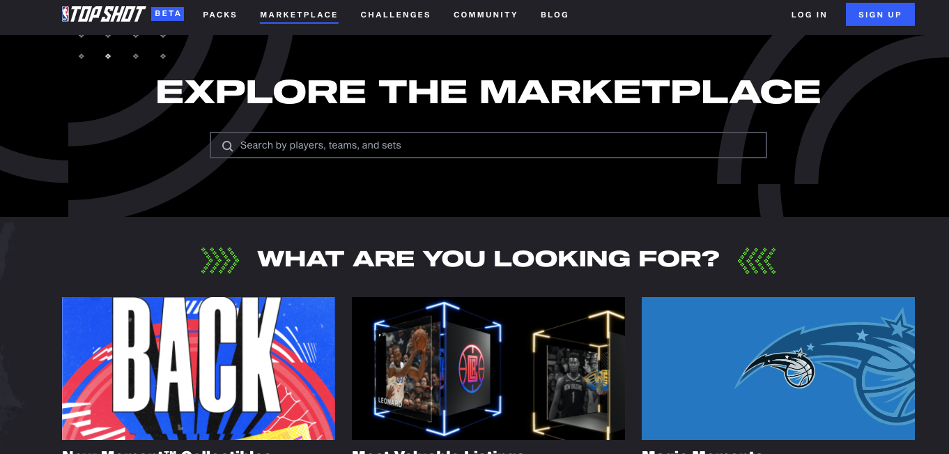 NBA Top Shot Marketplace