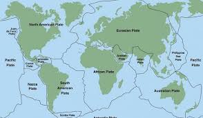 Image result for a picture of tectonic plates