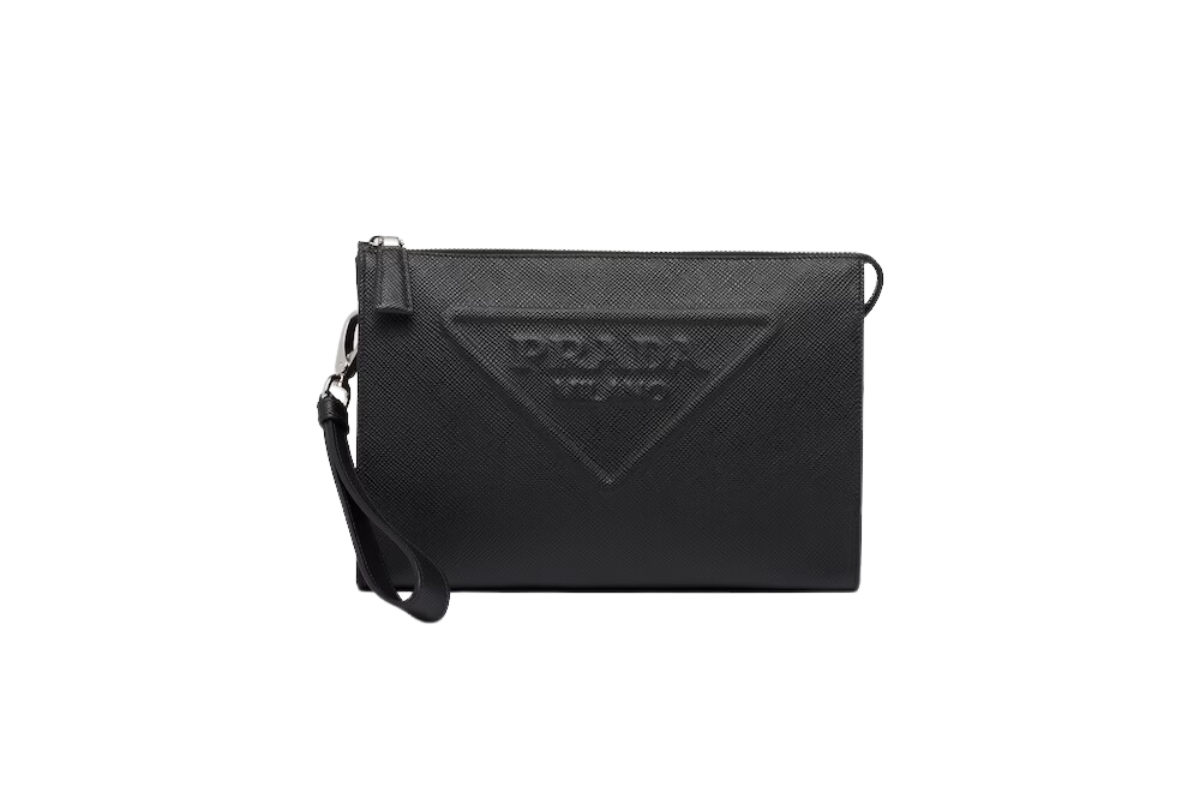 Prada Saffiano leather pouch 