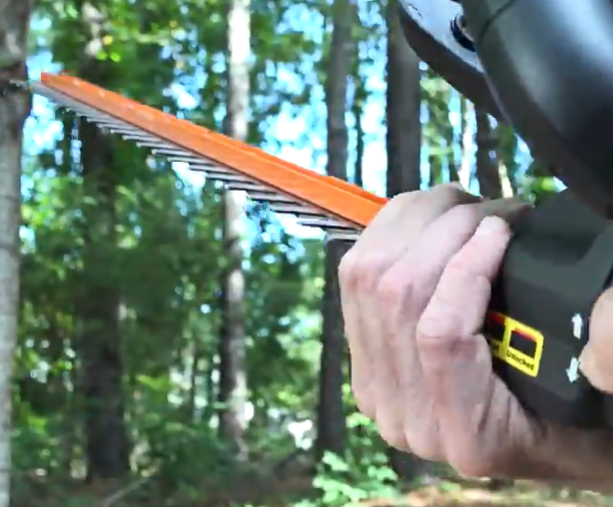 rotatable hedge trimmer from worx