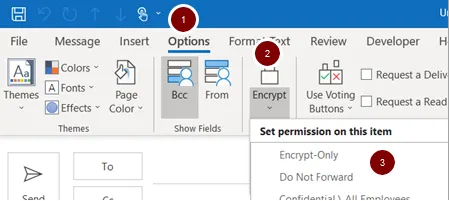 Do Not Forward feature with Office 365