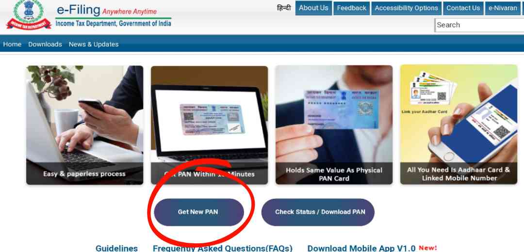 How To Get New Pan Card Using Aadhar Card In Just 2 Minutes