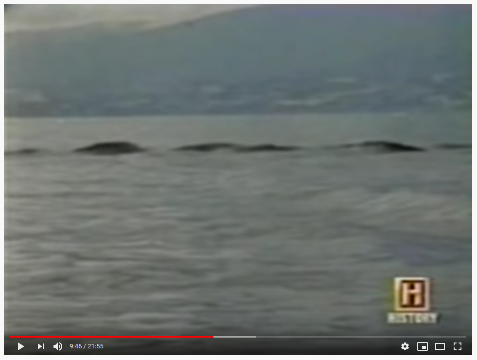 image of Ogopogo that strongly resembles waves