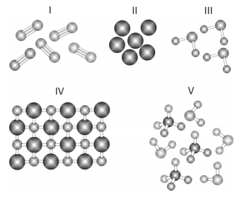 imagem de diferentes compostos utilizadas para a resolução da questão 