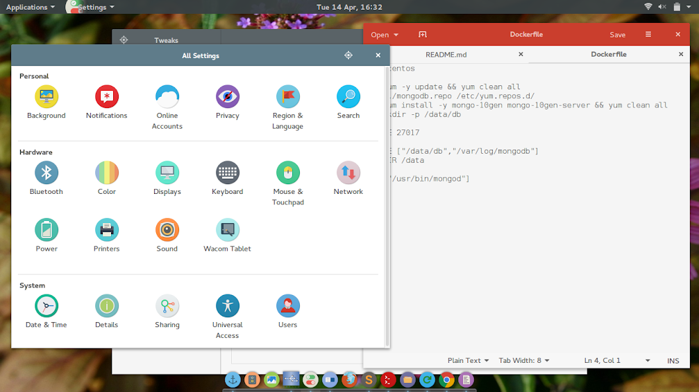 desktop GNOME + Paper theme
