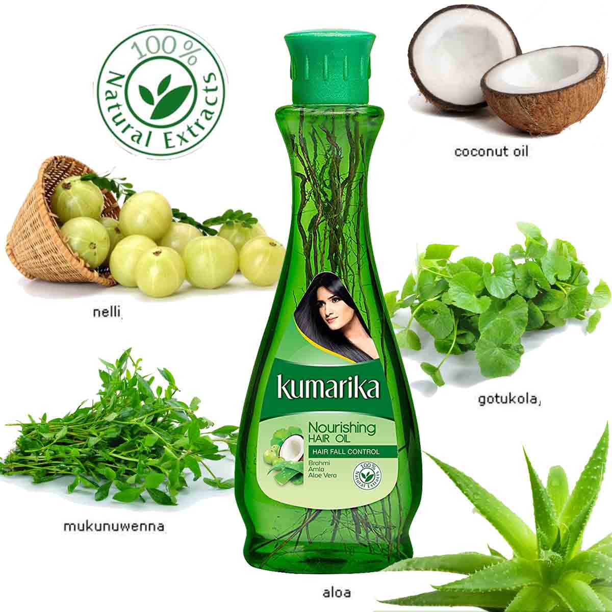Kumarika Nourishing Hair Fall Ctrl Oil 100ml Natural Herb