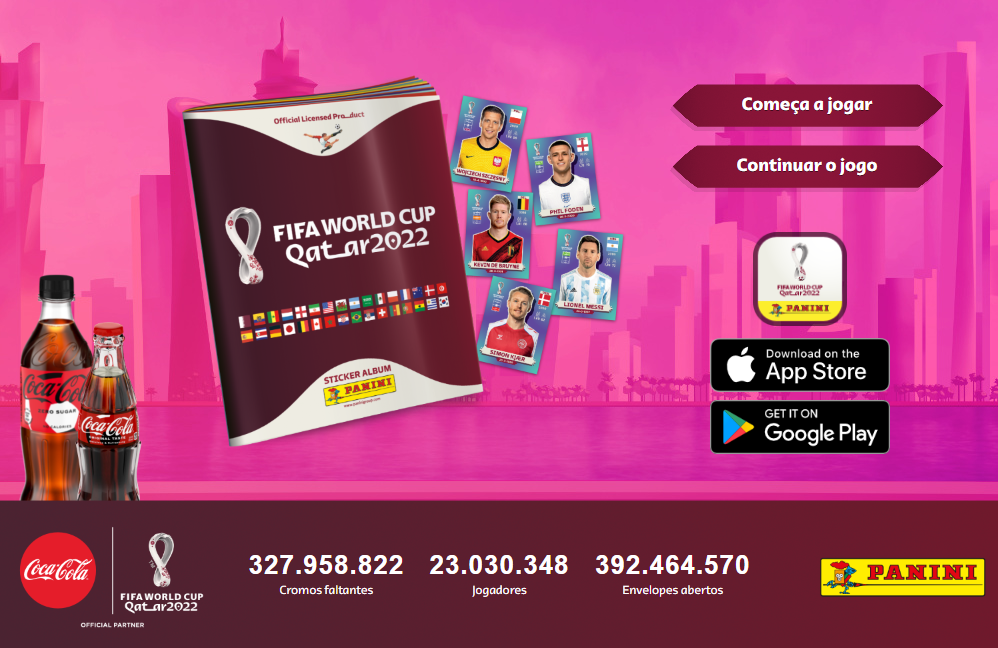 como adquirir o álbum virtual da Copa do Mundo 2022
