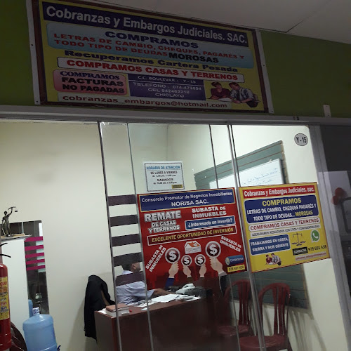 Opiniones de Cobranzas Y Embargos Judiciales. SAC. en Chiclayo - Centro comercial