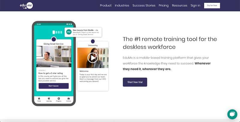 EduMe - mobile-based eLearning platform