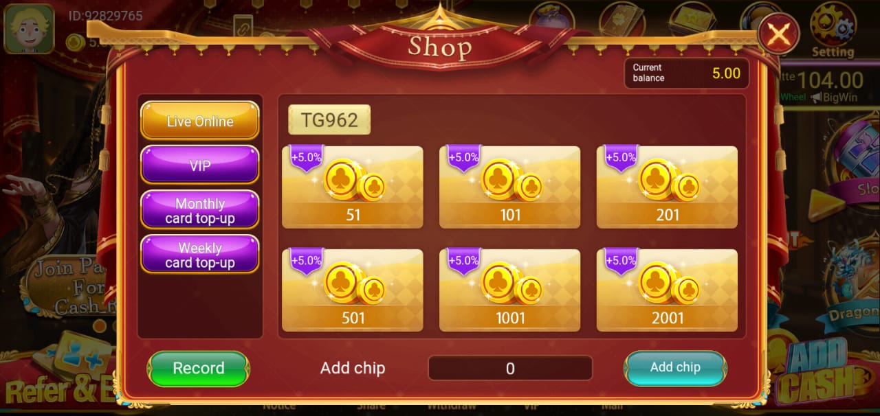 How To Add Money Teen Patti Global Apk