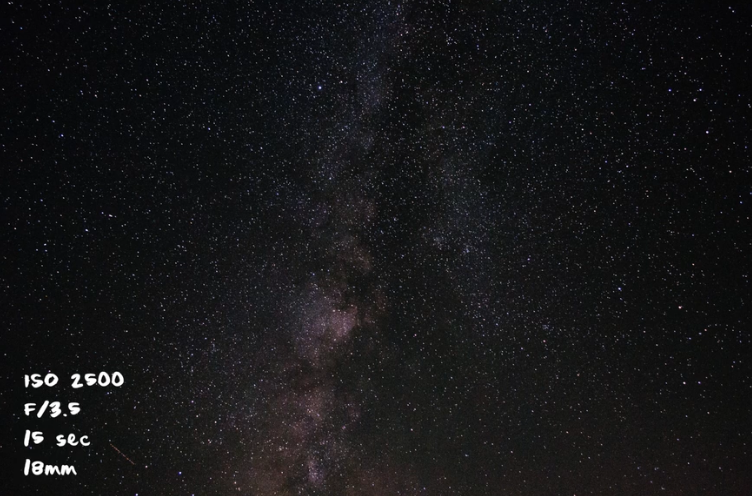Star photograph captured using a long shutter speed.