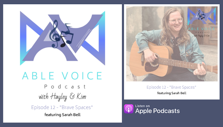 Listen here: https://anchor.fm/able-voice/episodes/12--Brave-Spaces-with-Sarah-Bell-ek82hh