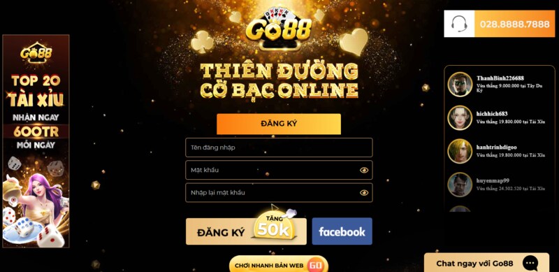 Giới thiệu về cổng game Go88