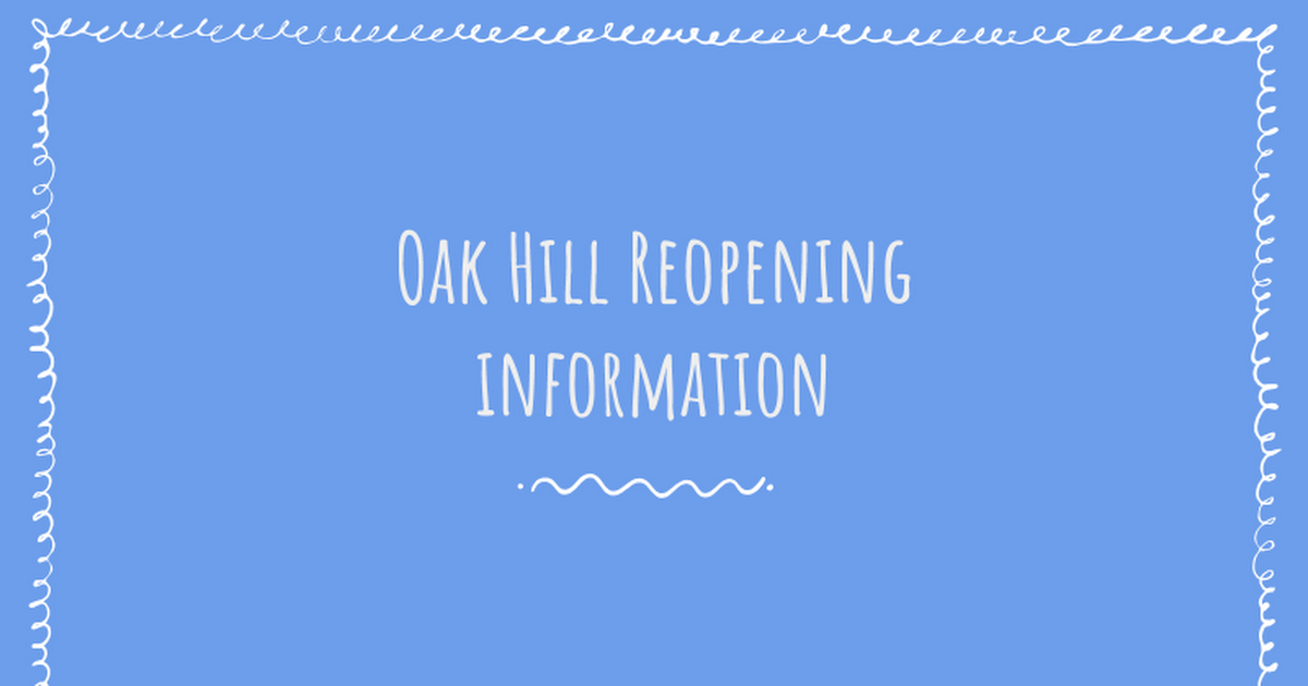 OHE Parent Reopening Info