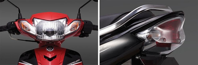 Cụm đèn pha và đèn hậu của Yamaha Siriu