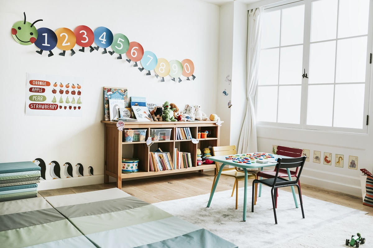 Creative learning space for children at home