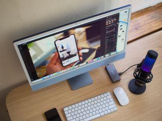 Filming A Video On MacBook Desktop