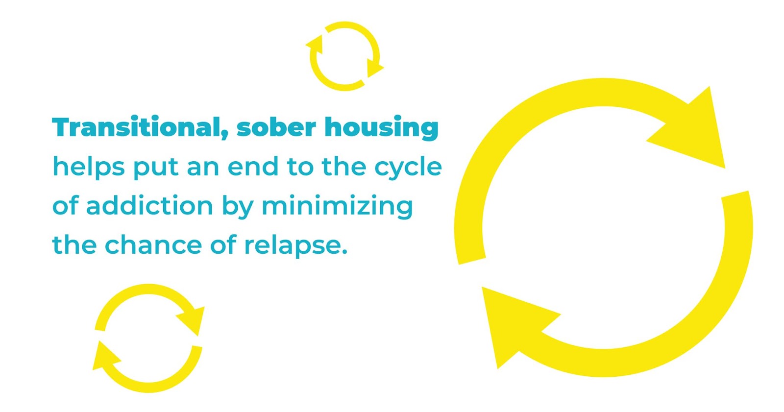 transitional sober housing helps put and end to the cycle of addiction by minimizing the chance of relapse