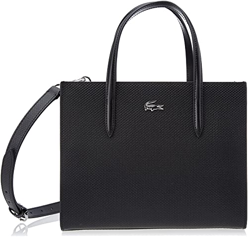 Lacoste Women's NF3563KL Square Shopping Bag, Black, One Size