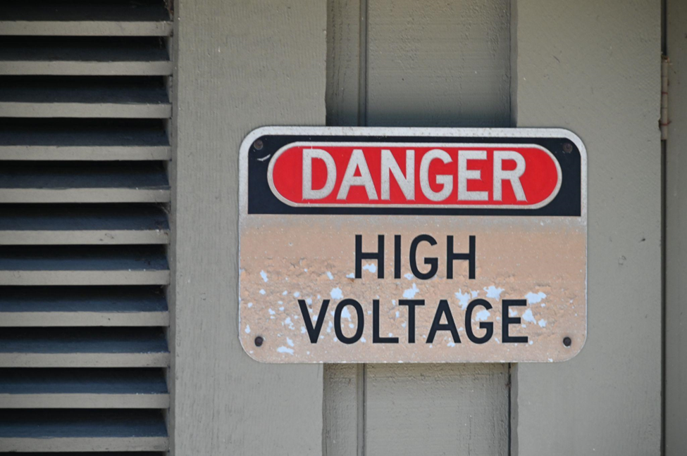 high voltage sign