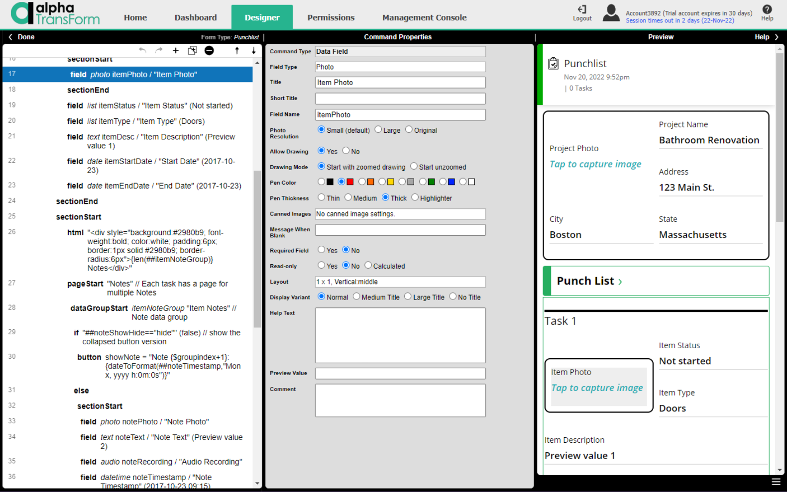 Alpha Transform Features