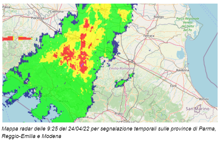 In fase di evento: come funziona il monitoraggio - Allerta Emilia Romagna