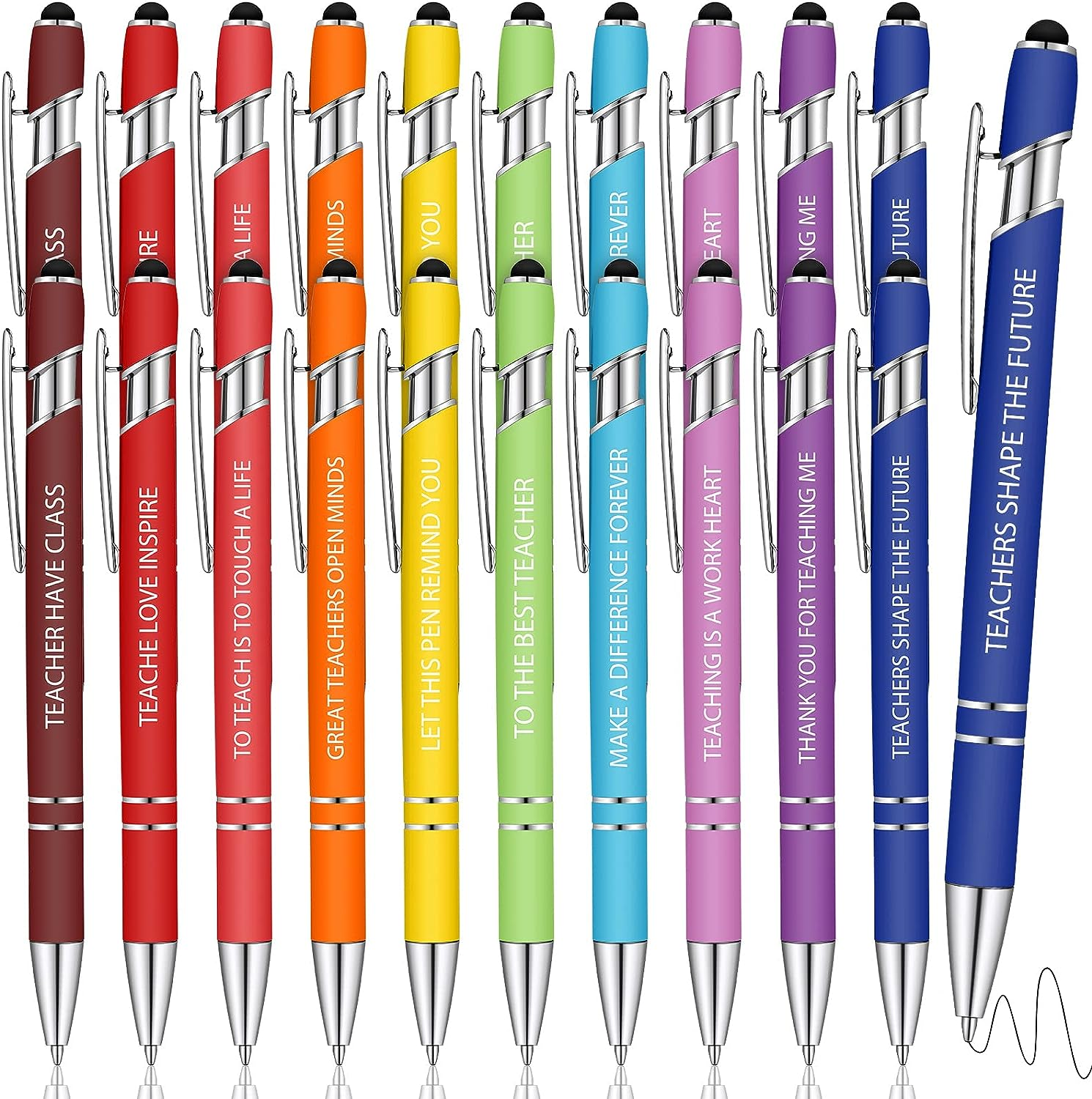 colorful teacher pens